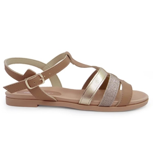 Sandalia Piccadilly Rasteira Conforto 418057 Nude Claro