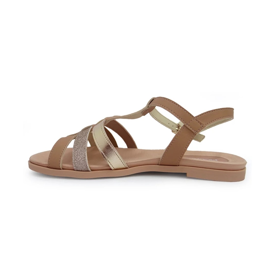 Sandália Piccadilly Rasteira Conforto 418057 Nude Claro Sandália Piccadilly Rasteira Conforto 418057 Nude Claro