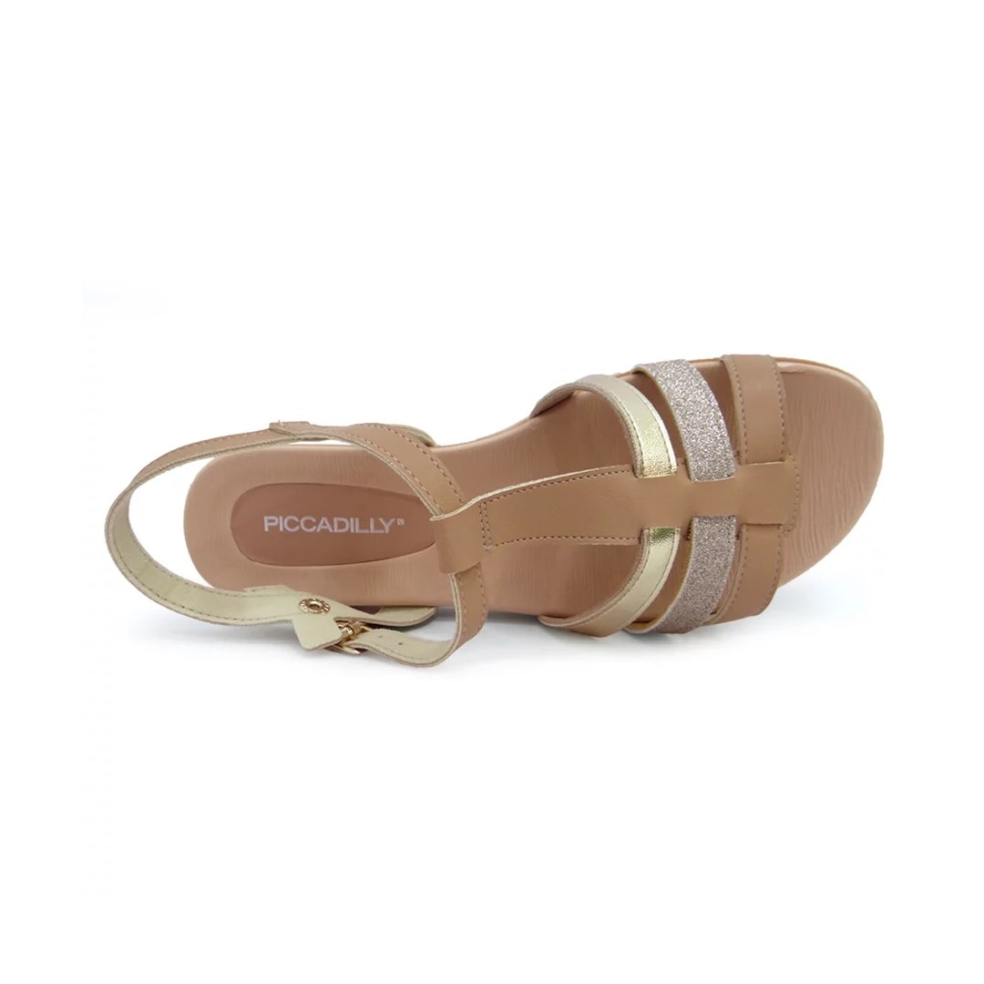 Sandália Piccadilly Rasteira Conforto 418057 Nude Claro Sandália Piccadilly Rasteira Conforto 418057 Nude Claro