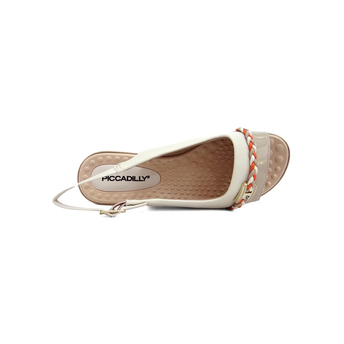 Sandália Piccadilly Rasteira Conforto 500349 Off White Sandália Piccadilly Rasteira Conforto 500349 Off White