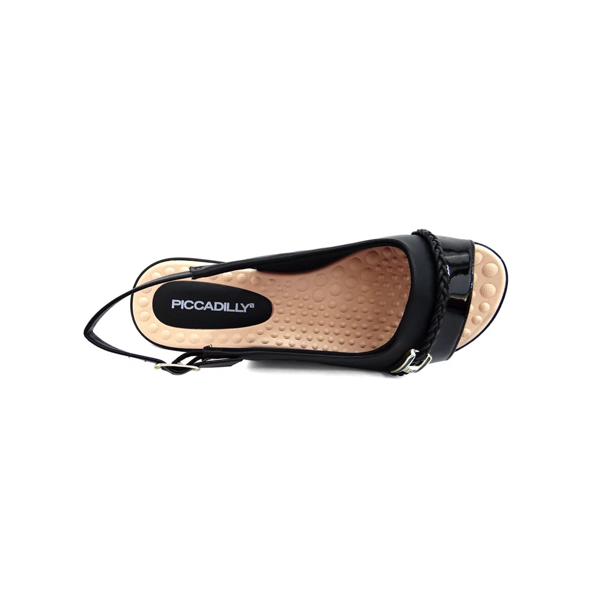 Sandália Piccadilly Rasteira Conforto 500349 Preto Sandália Piccadilly Rasteira Conforto 500349 Preto