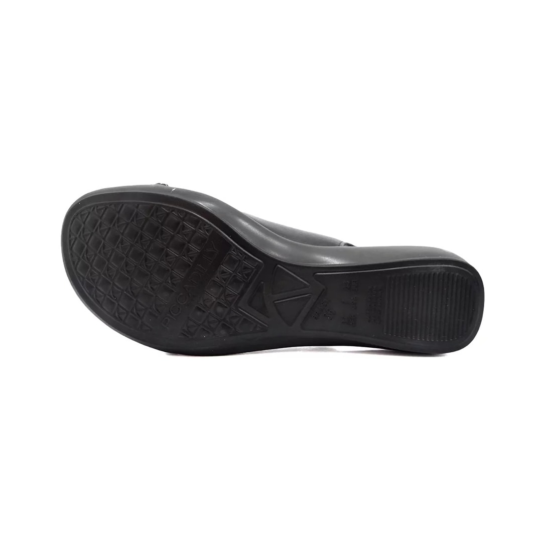 Sandália Piccadilly Rasteira Conforto 500349 Preto