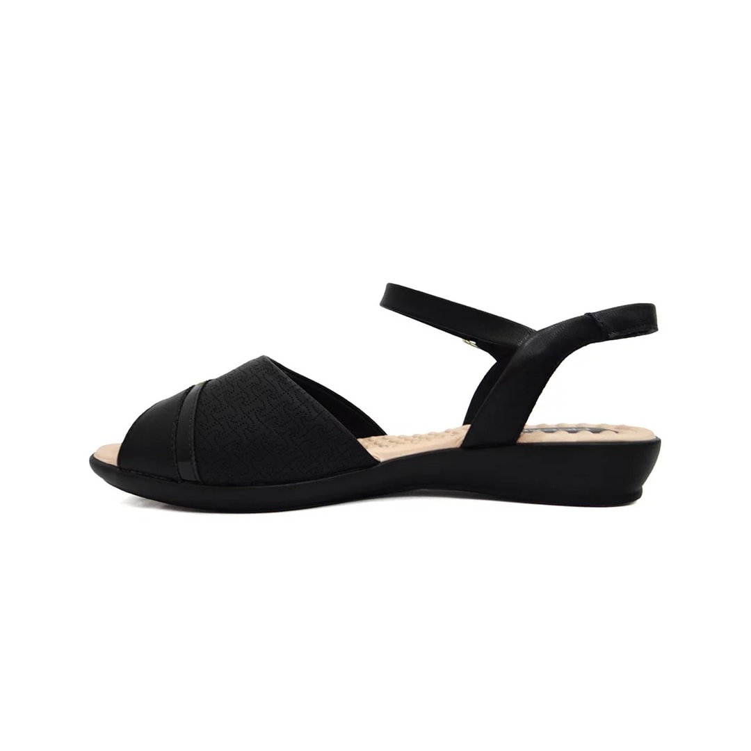 Sandália Piccadilly Rasteira Conforto 500351 Preto Sandália Piccadilly Rasteira Conforto 500351 Preto