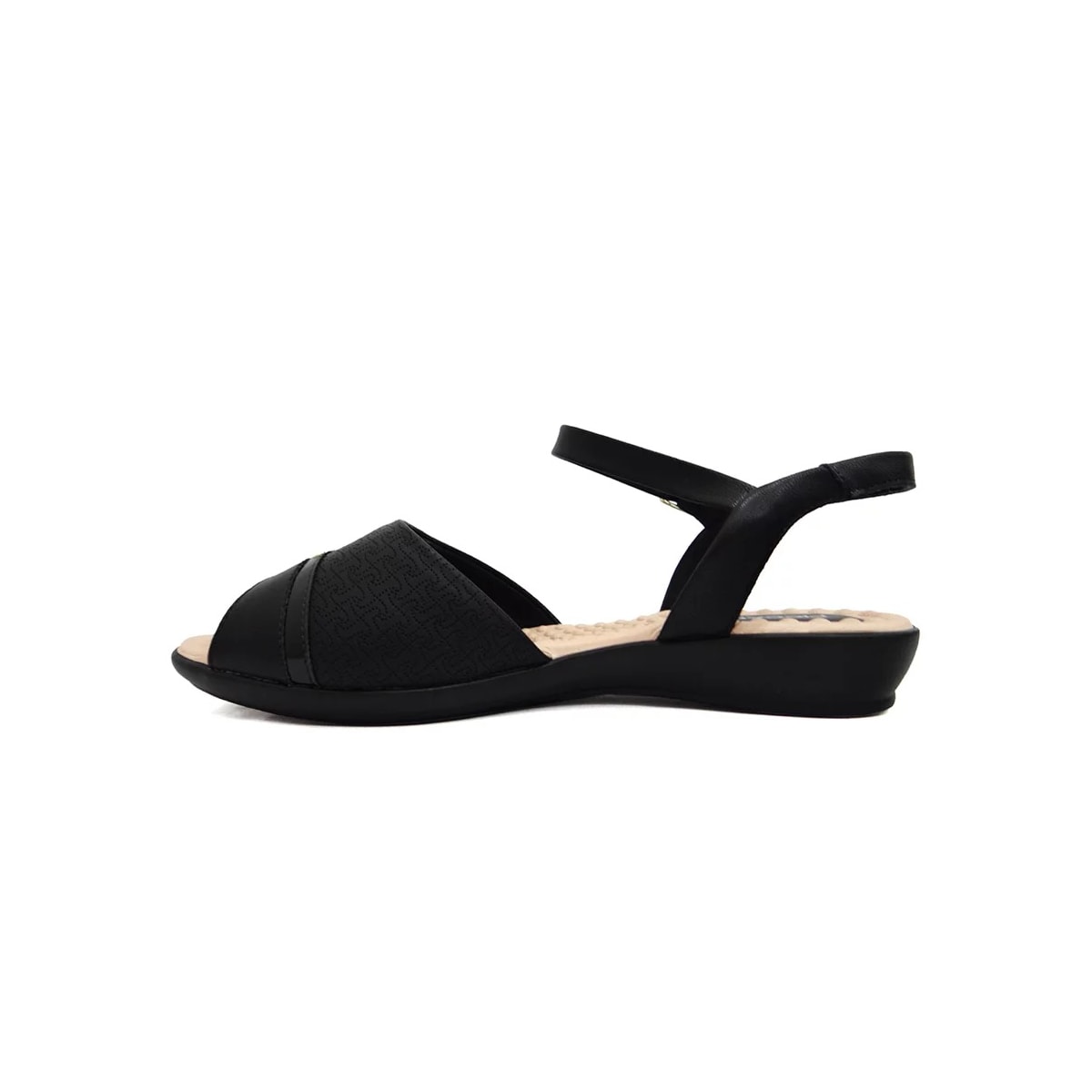 Sandália Piccadilly Rasteira Conforto 500351 Preto Sandália Piccadilly Rasteira Conforto 500351 Preto