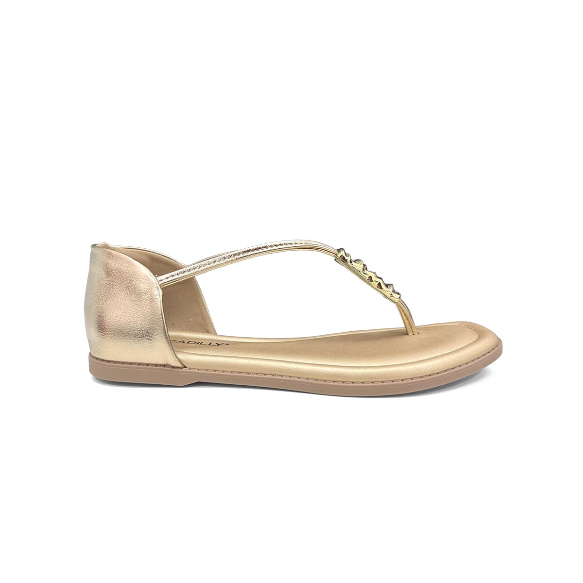 Sandália Piccadilly Rasteira Conforto 508091 Ouro
