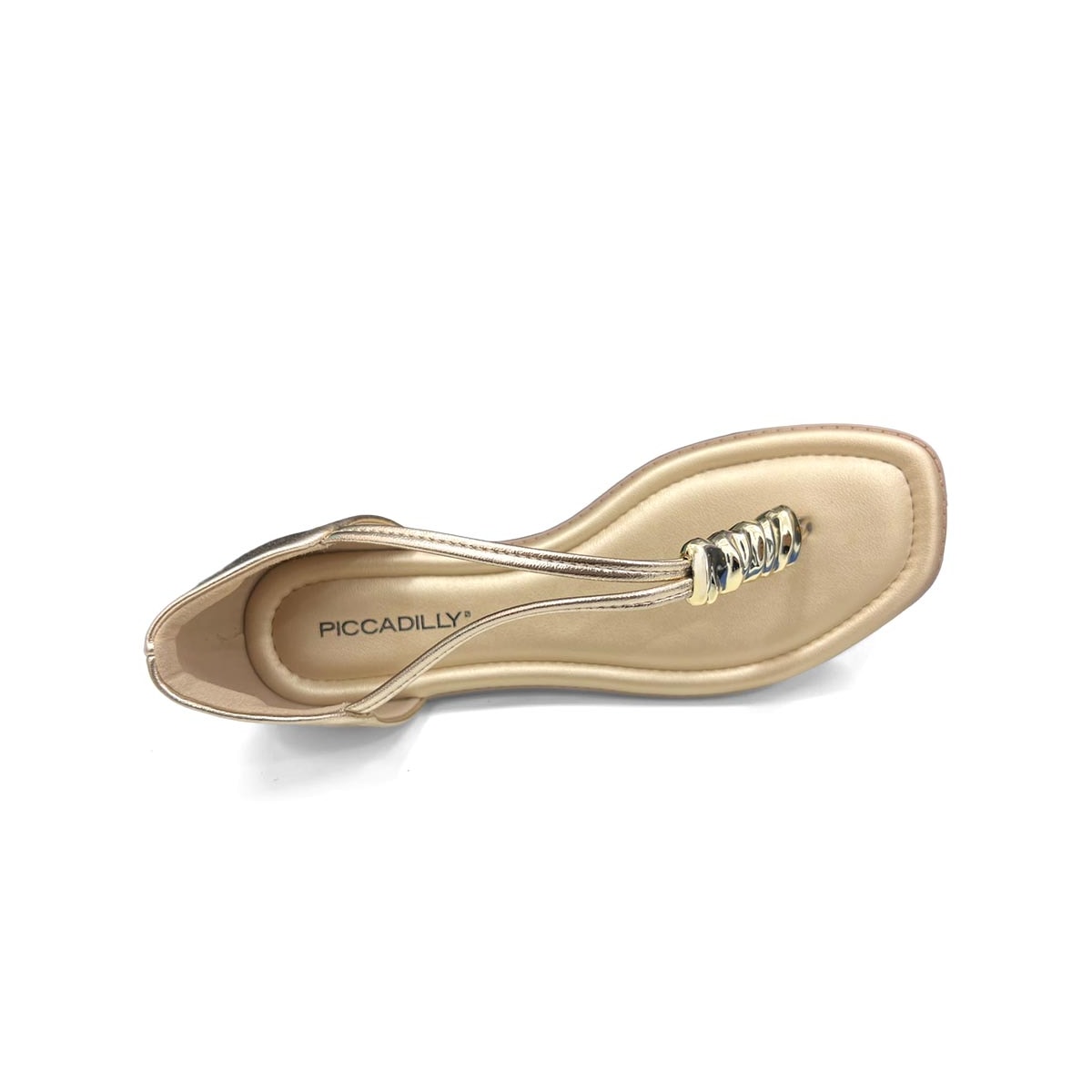 Sandália Piccadilly Rasteira Conforto 508091 Ouro