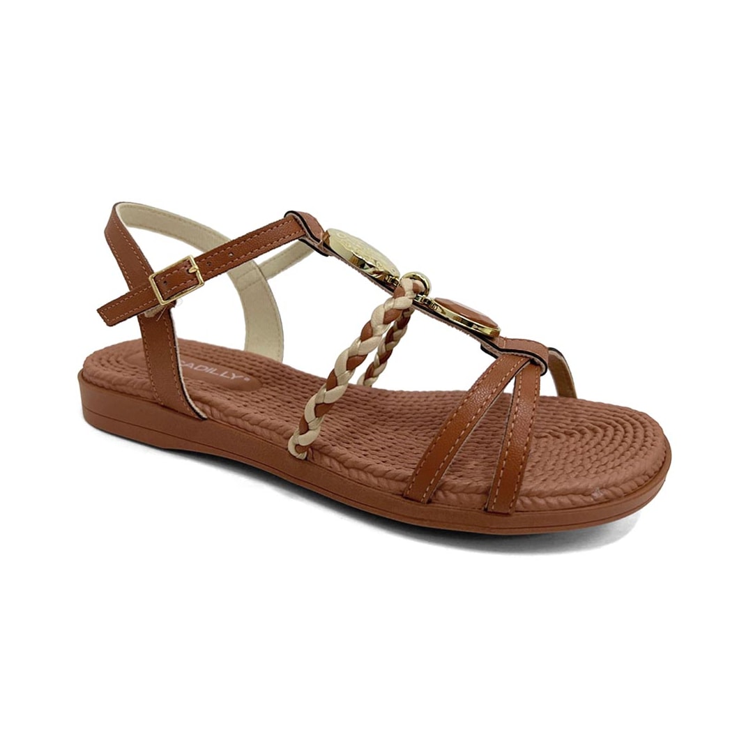 Sandália Piccadilly Rasteira Conforto 513040 Ocre Sandália Piccadilly Rasteira Conforto 513040 Ocre