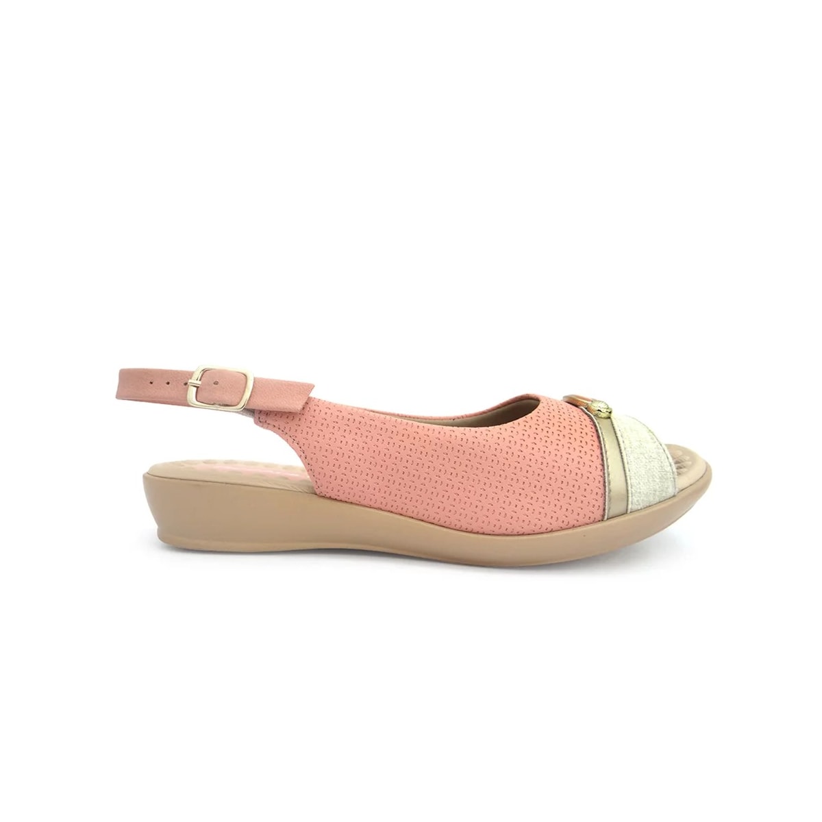 Sandália Piccadilly Rasteira Wide Fit 500332 Pessego Sandália Piccadilly Rasteira Wide Fit 500332 Pessego