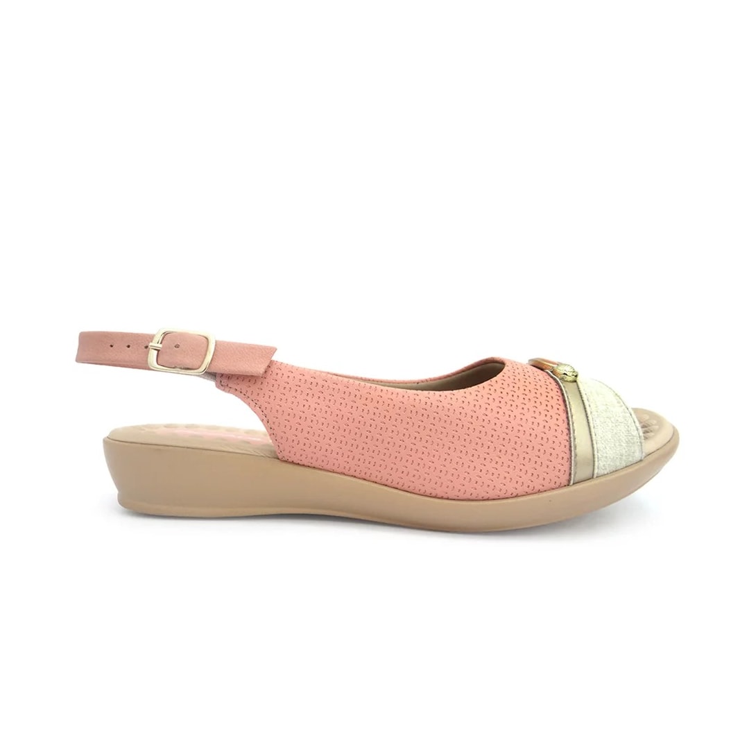 Sandália Piccadilly Rasteira Wide Fit 500332 Pessego