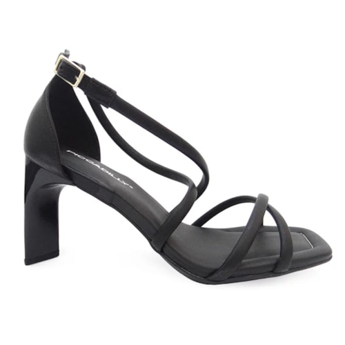 Sandalia Piccadilly Salto Alto 655007 Preto