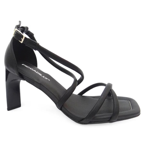 Sandalia Piccadilly Salto Alto 655007 Preto