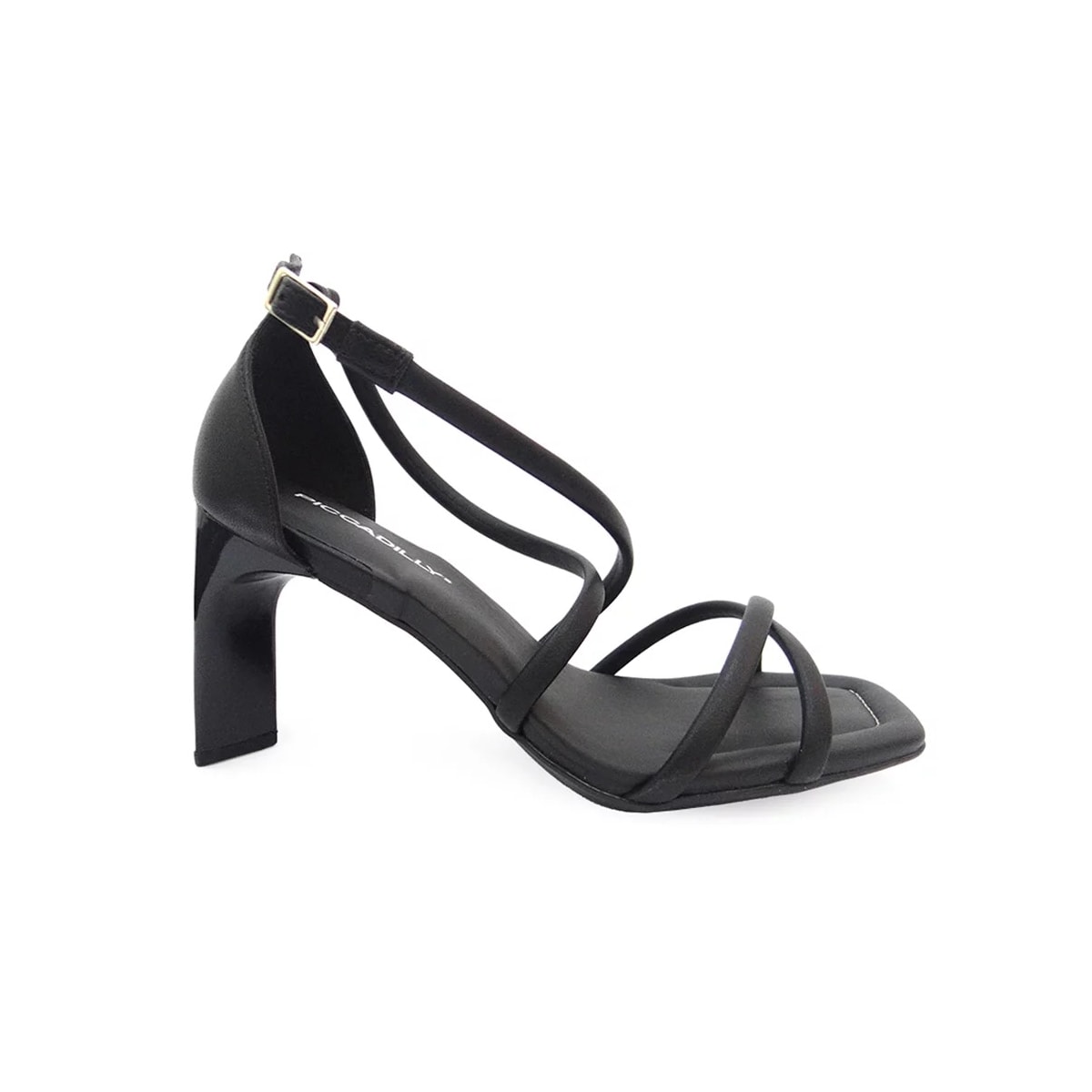 Sandália Piccadilly Salto Alto 655007 Preto