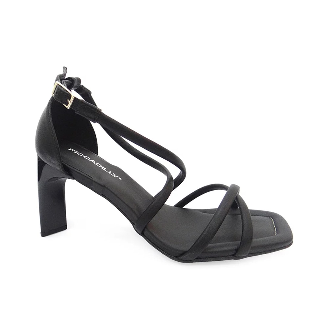 Sandália Piccadilly Salto Alto 655007 Preto Sandália Piccadilly Salto Alto 655007 Preto
