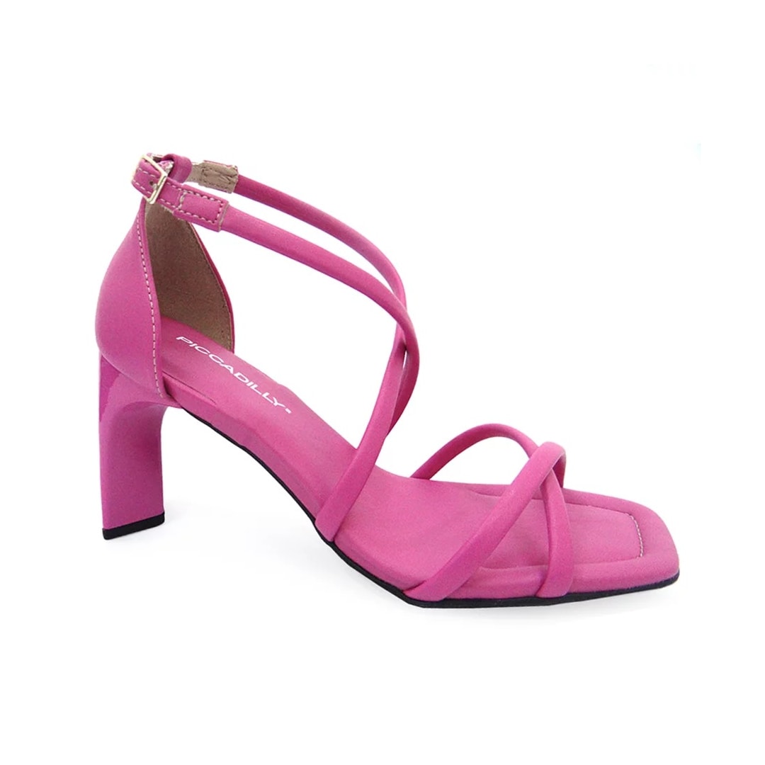 Sandália Piccadilly Salto Alto 655007 Rosa