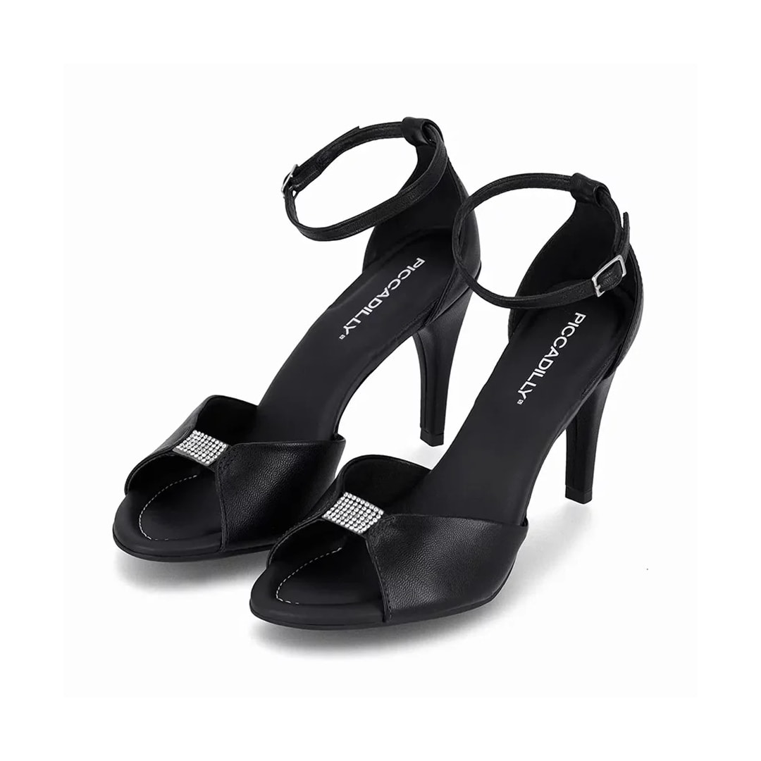 Sandália Piccadilly Salto Alto 727052 Preto Sandália Piccadilly Salto Alto 727052 Preto