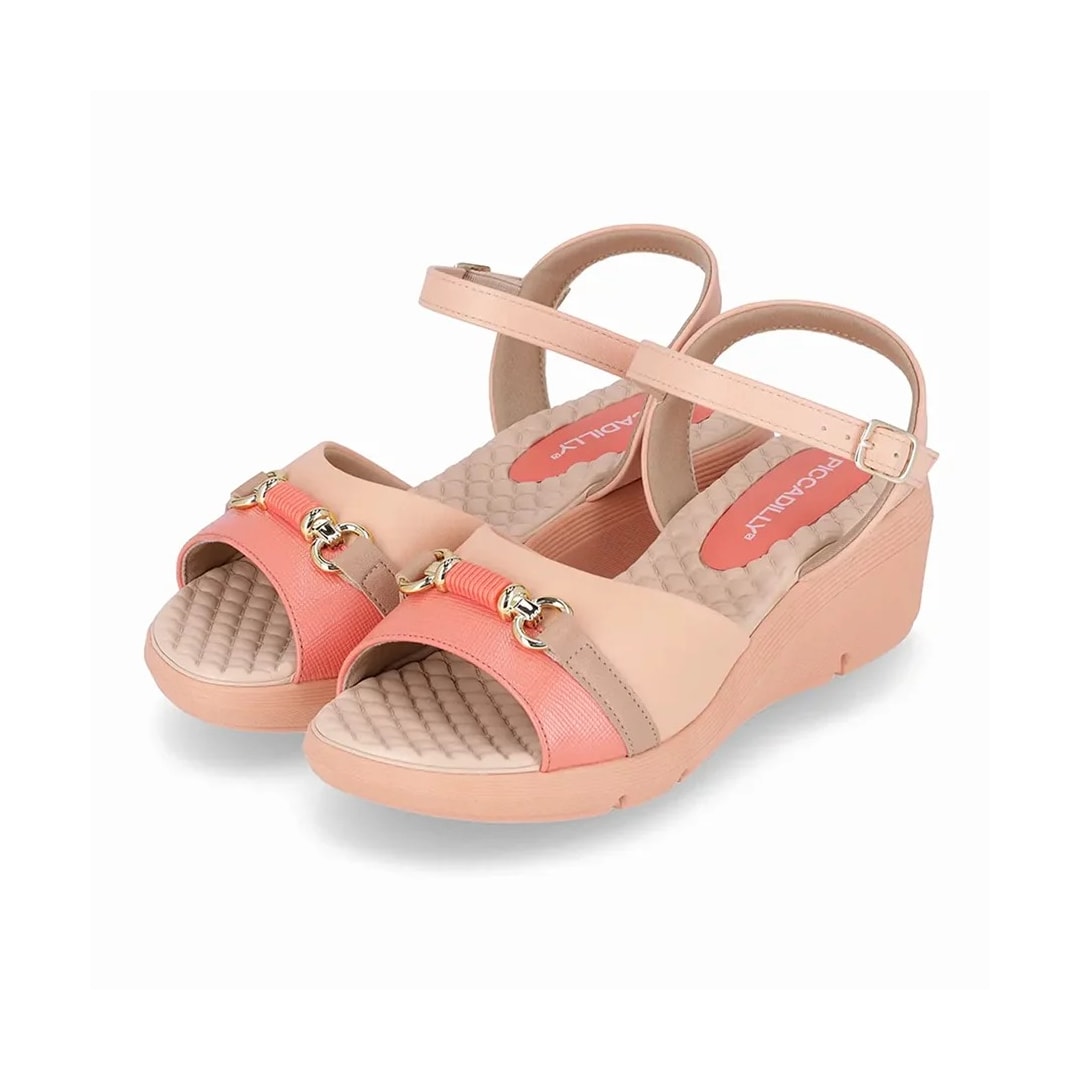 Sandália Piccadilly Salto Anabela 540360 Rose Sandália Piccadilly Salto Anabela 540360 Rose