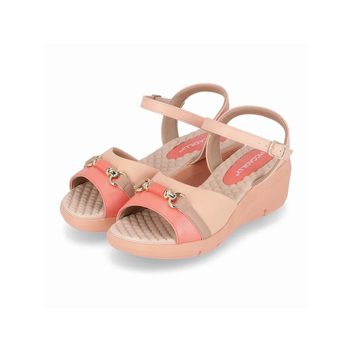 Sandália Piccadilly Salto Anabela 540360 Rose Sandália Piccadilly Salto Anabela 540360 Rose