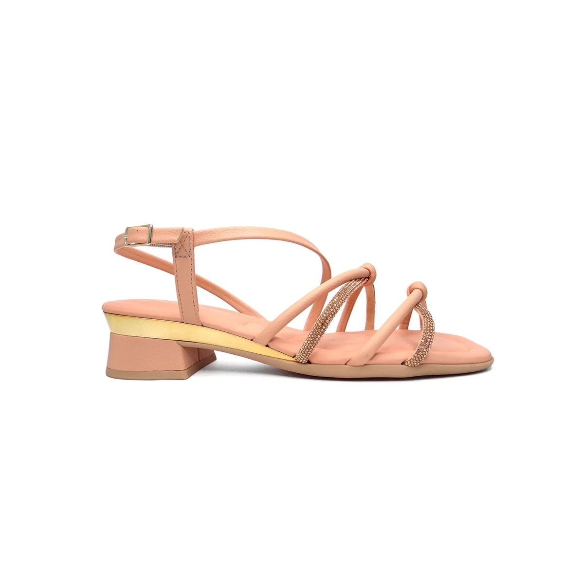 Sandália Piccadilly Salto Baixo 475003 Rose Sandália Piccadilly Salto Baixo 475003 Rose