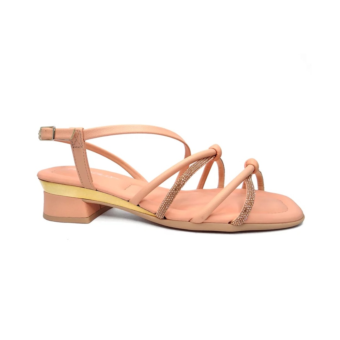 Sandália Piccadilly Salto Baixo 475003 Rose Sandália Piccadilly Salto Baixo 475003 Rose