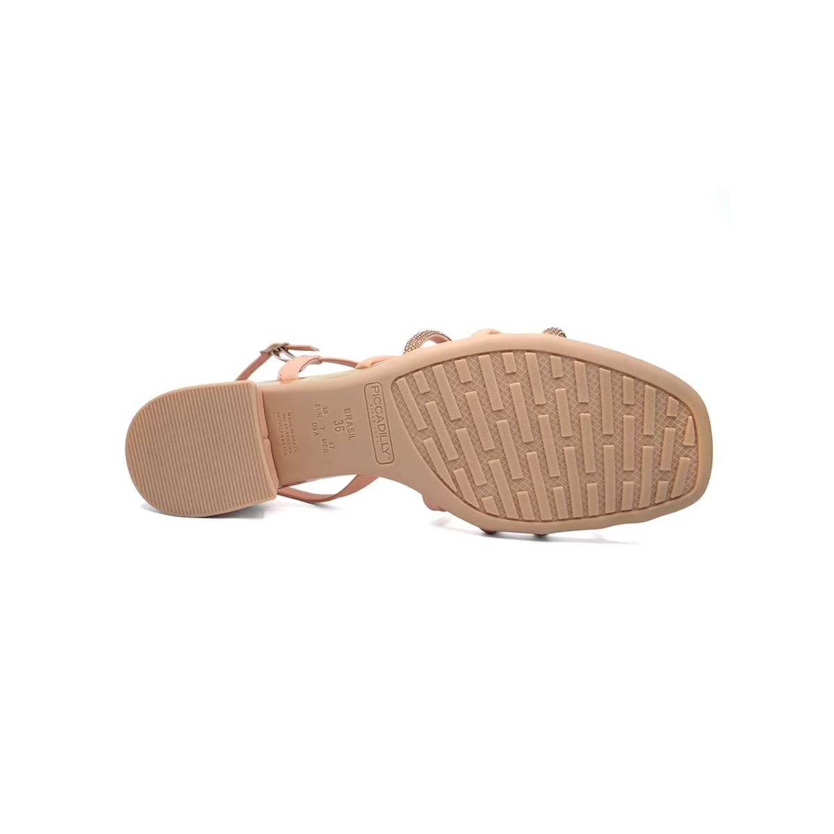 Sandália Piccadilly Salto Baixo 475003 Rose Sandália Piccadilly Salto Baixo 475003 Rose