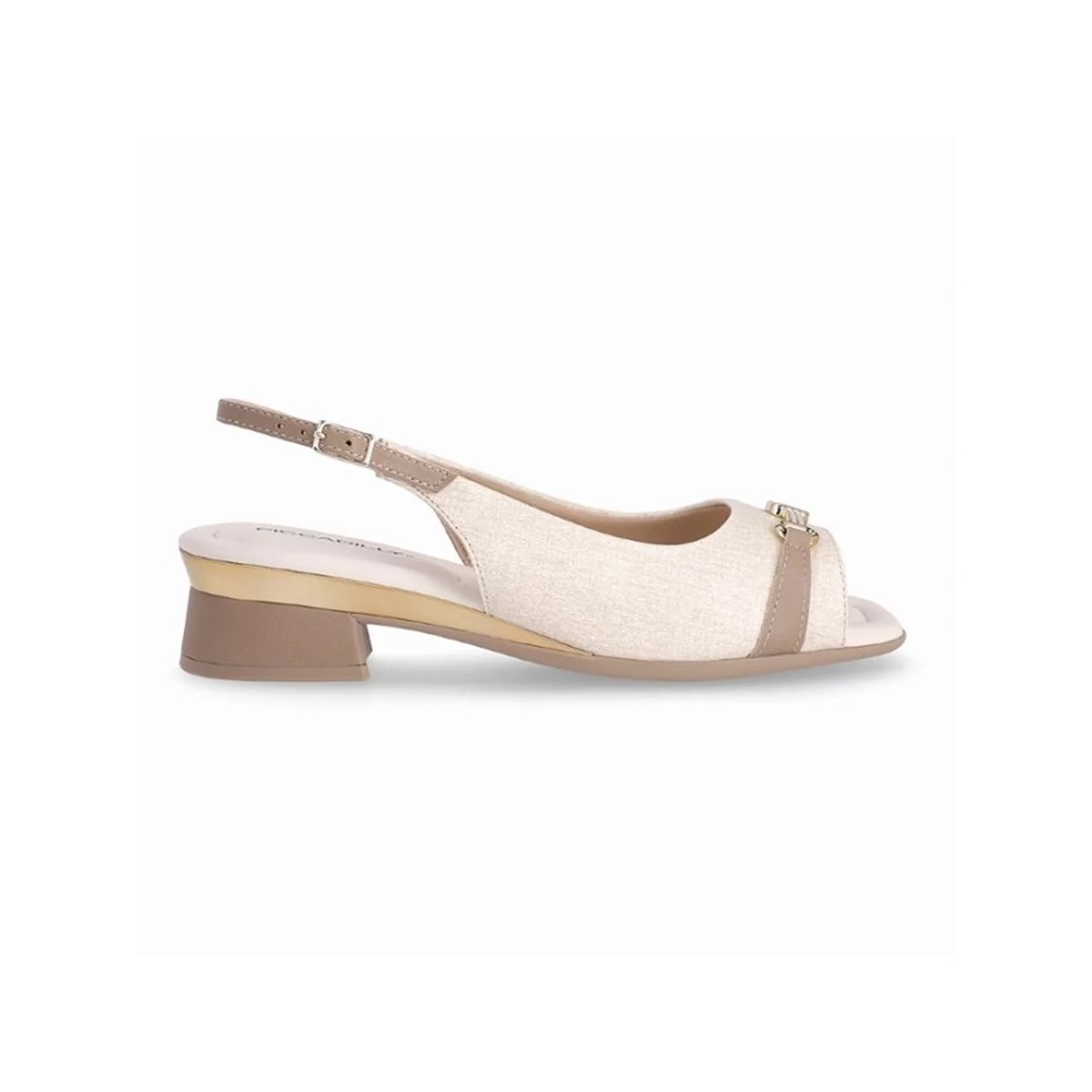 Sandália Piccadilly Salto Baixo 475008 Natural Sandália Piccadilly Salto Baixo 475008 Natural