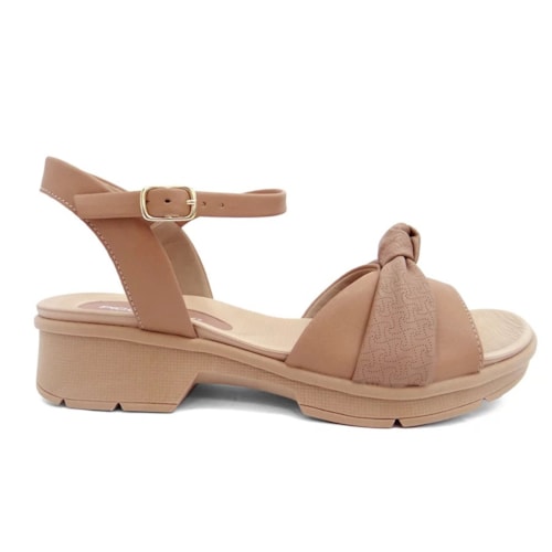 Sandália Piccadilly Salto Baixo 572016 Amendoa Sandália Piccadilly Salto Baixo 572016 Amendoa