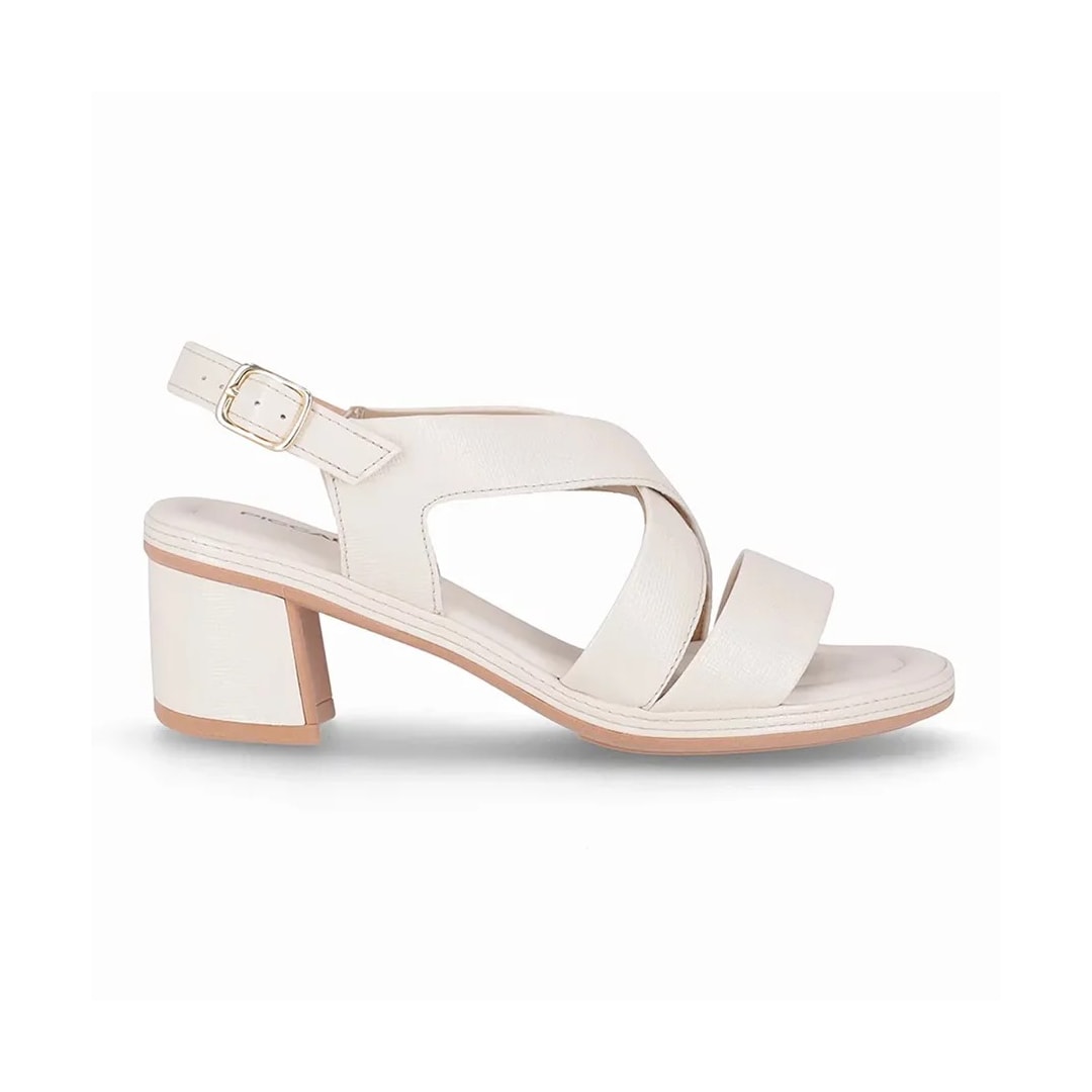 Sandália Piccadilly Salto Bloco 566052 Off White Sandália Piccadilly Salto Bloco 566052 Off White