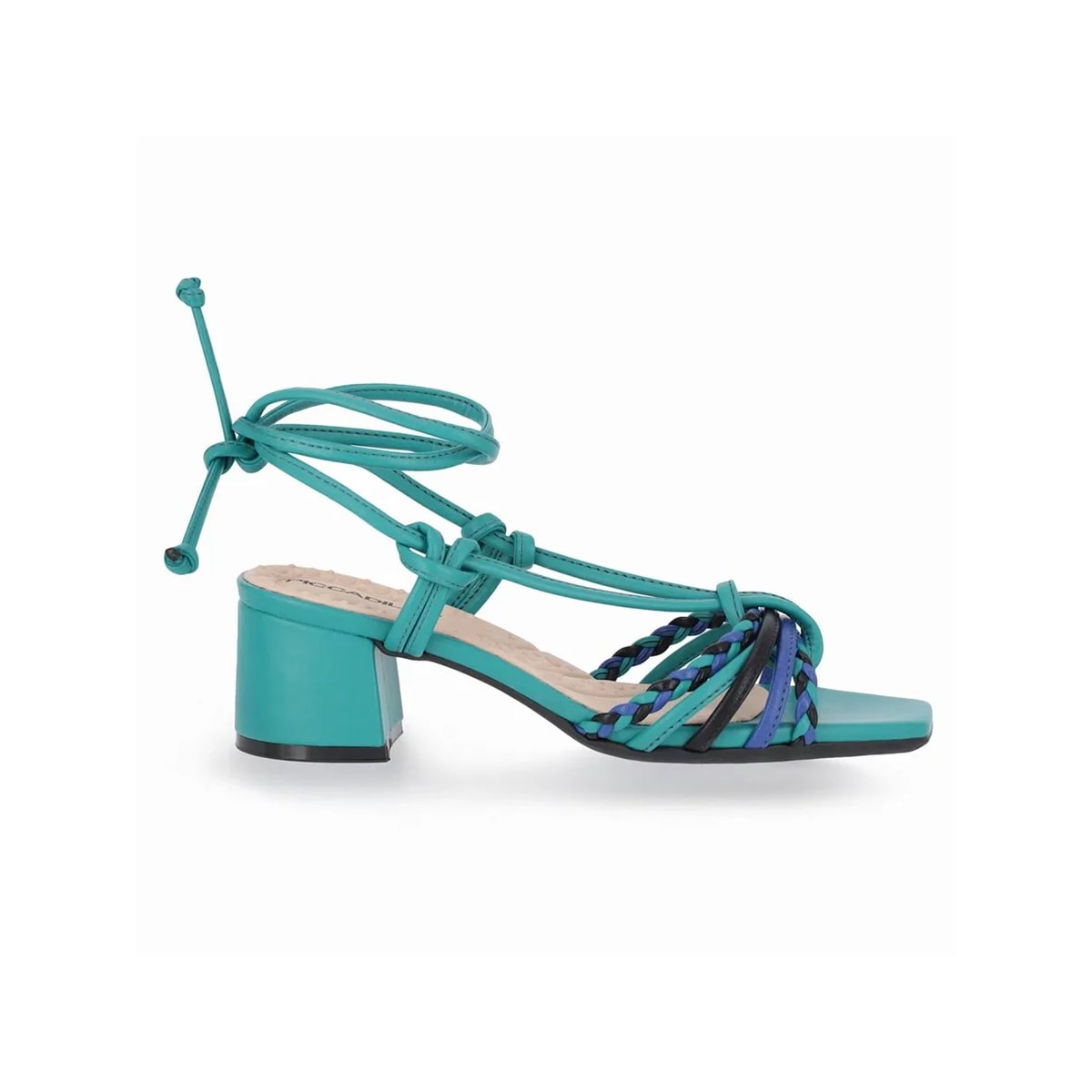 Sandália Piccadilly Salto Bloco 588111 Esmeralda Sandália Piccadilly Salto Bloco 588111 Esmeralda