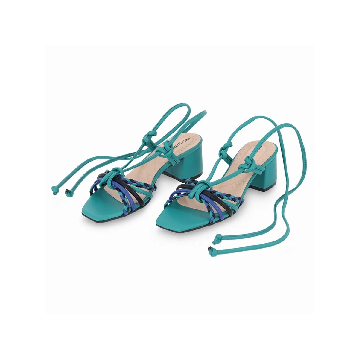 Sandália Piccadilly Salto Bloco 588111 Esmeralda Sandália Piccadilly Salto Bloco 588111 Esmeralda