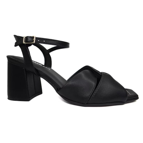 Sandalia Piccadilly Salto Bloco 626032 Preto