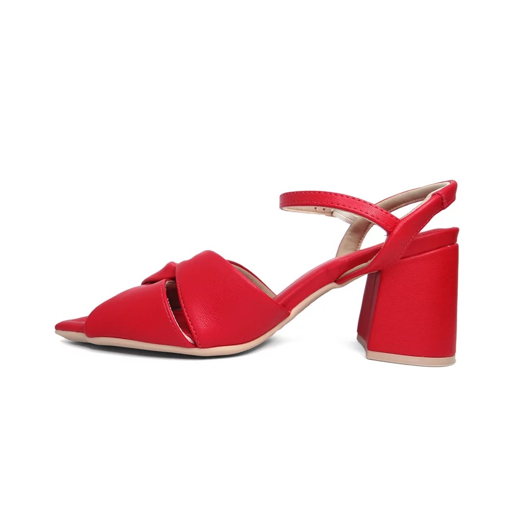 Sandália Piccadilly Salto Bloco 626032 Vermelho