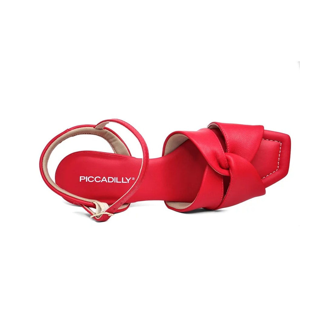 Sandália Piccadilly Salto Bloco 626032 Vermelho