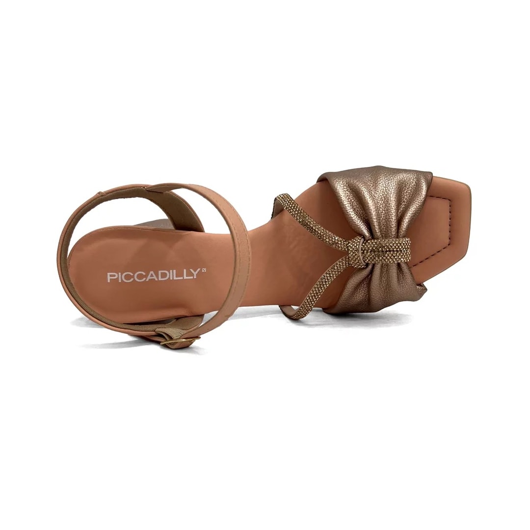 Sandália Piccadilly Salto Bloco 626039 Rose Sandália Piccadilly Salto Bloco 626039 Rose