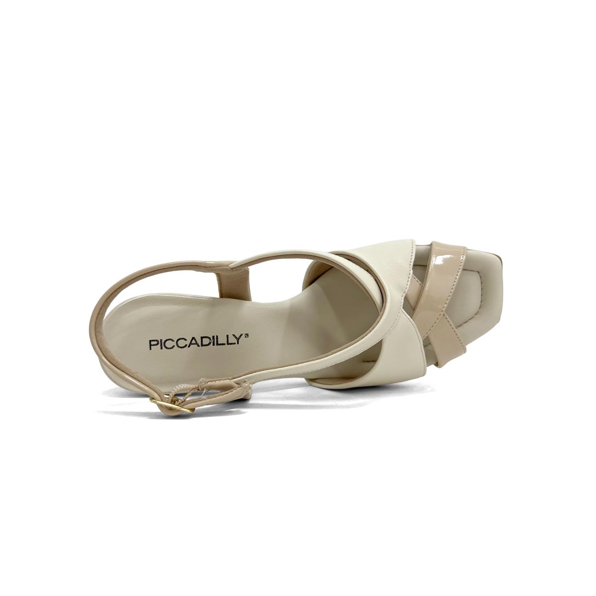 Sandália Piccadilly Salto Bloco 626052 Off White Sandália Piccadilly Salto Bloco 626052 Off White