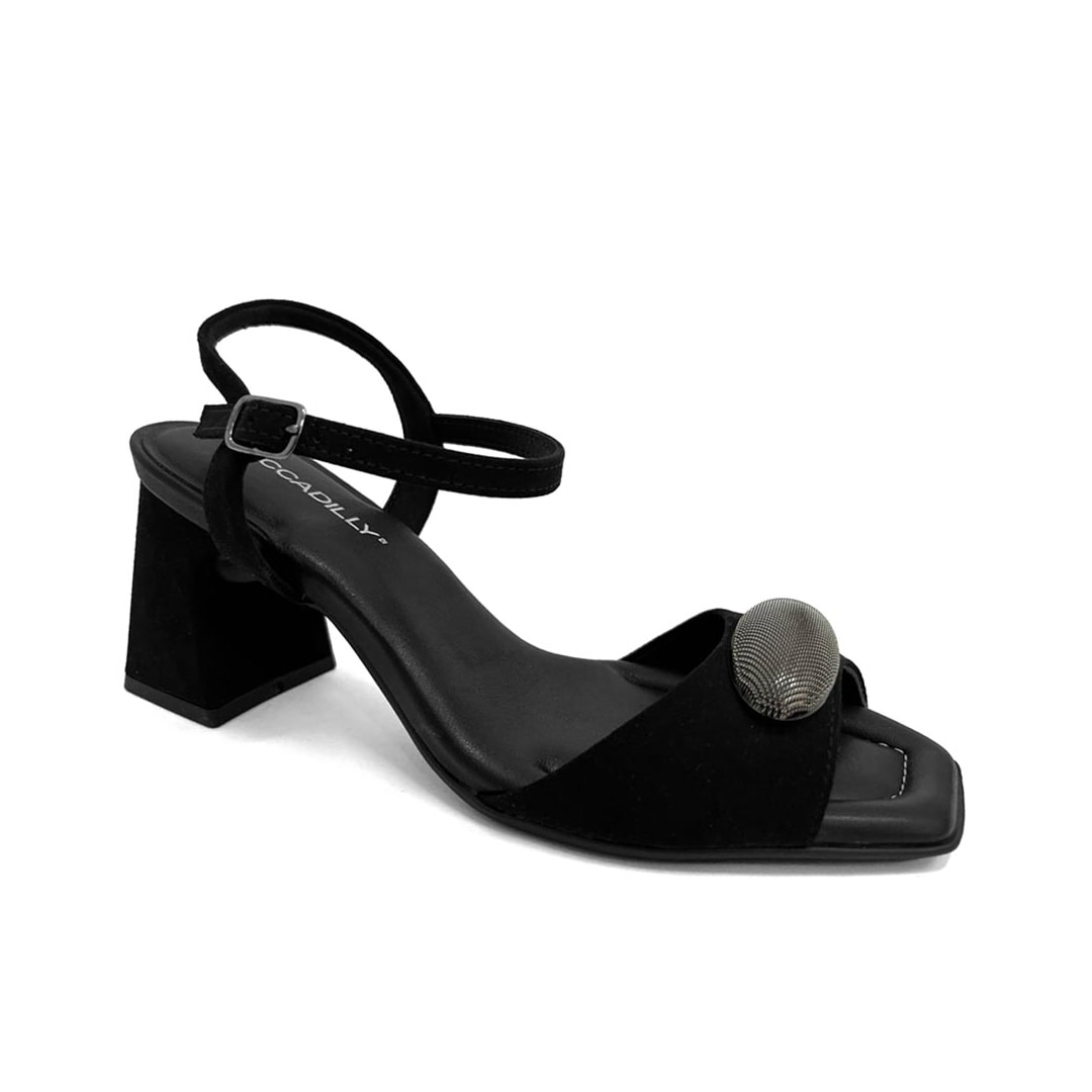 Sandália Piccadilly Salto Bloco 626053 Preto