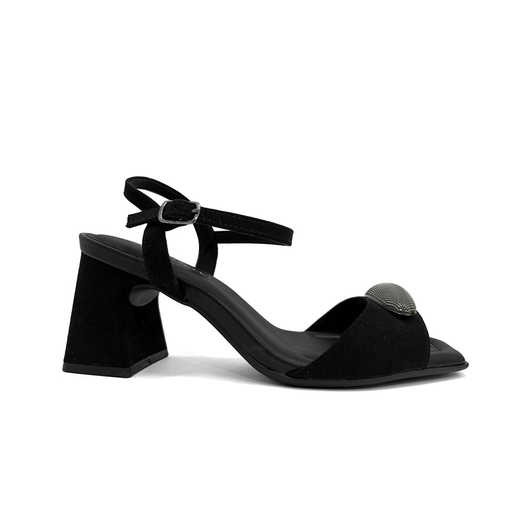 Sandália Piccadilly Salto Bloco 626053 Preto