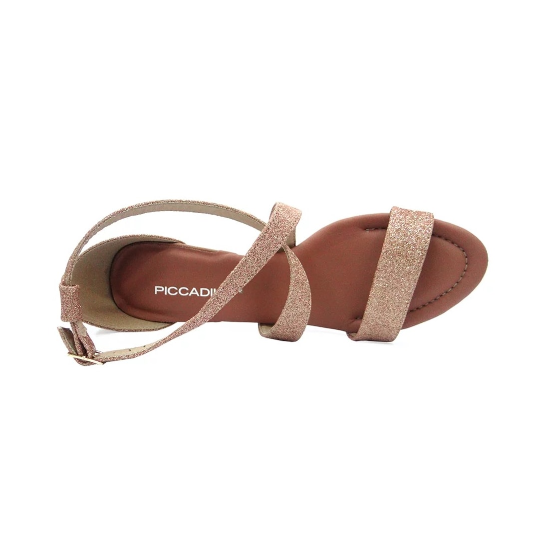 Sandália Piccadilly Salto Bloco Alto 727047 Ouro Rosado Sandália Piccadilly Salto Bloco Alto 727047 Ouro Rosado