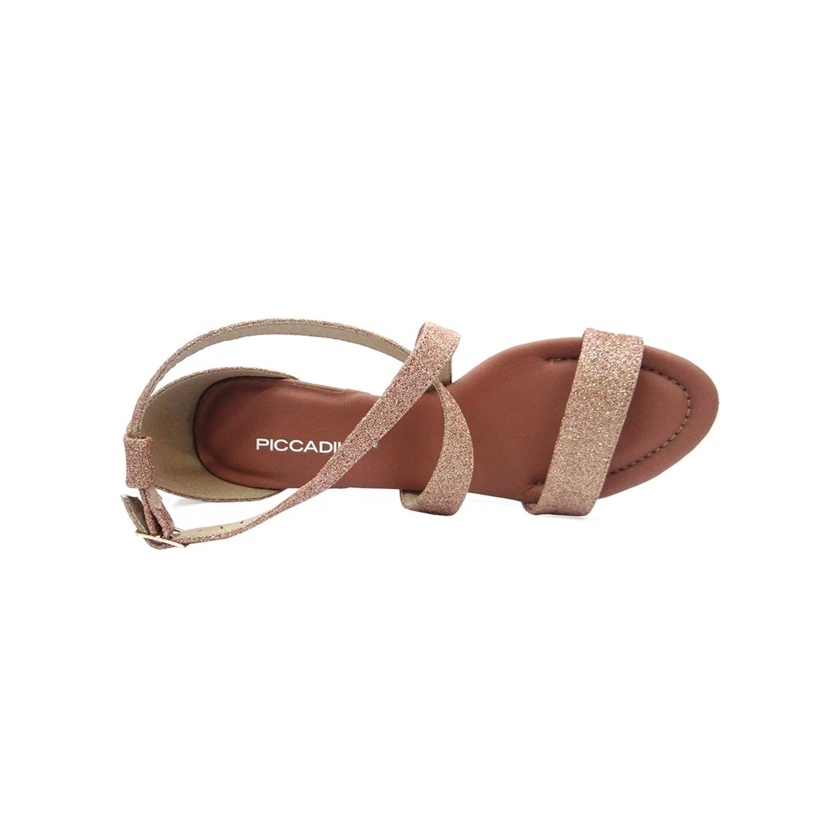 Sandália Piccadilly Salto Bloco Alto 727047 Ouro Rosado Sandália Piccadilly Salto Bloco Alto 727047 Ouro Rosado