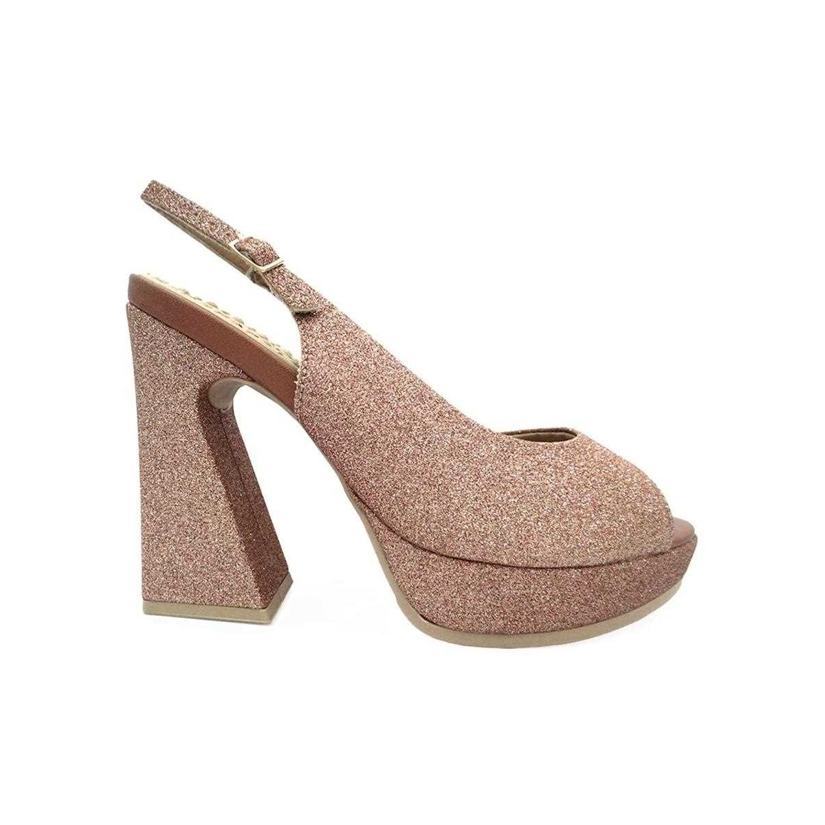 Sandália Piccadilly Salto Bloco Alto 818009 Ouro Rosado Sandália Piccadilly Salto Bloco Alto 818009 Ouro Rosado