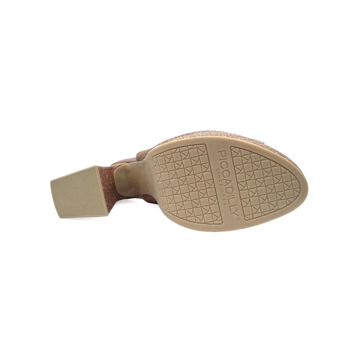 Sandália Piccadilly Salto Bloco Alto 818009 Ouro Rosado Sandália Piccadilly Salto Bloco Alto 818009 Ouro Rosado