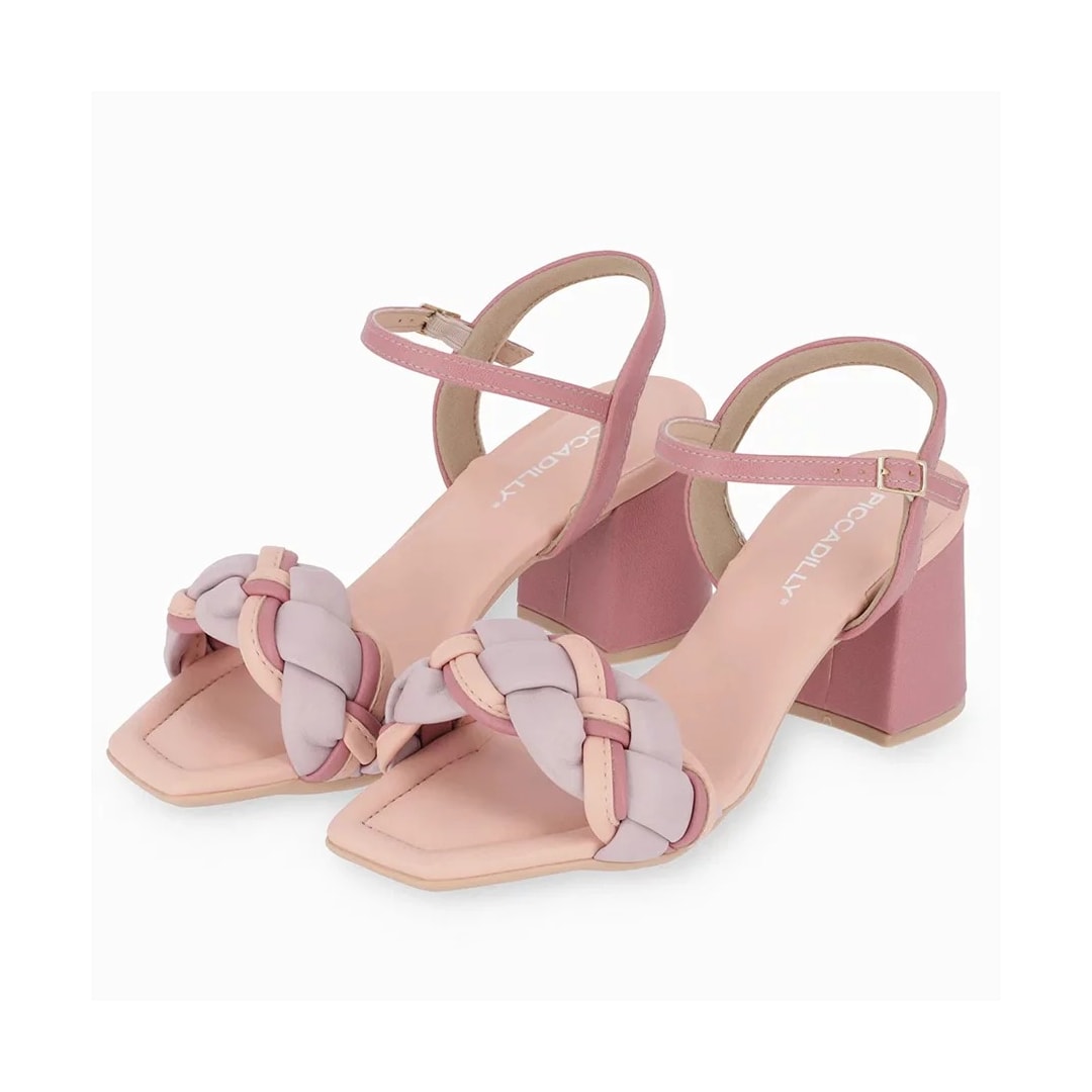 Sandália Piccadilly Salto Bloco Medio 626020 Blush