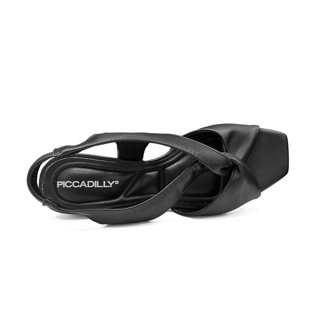 Sandália Piccadilly Salto Bloco Renee 543106 Preto