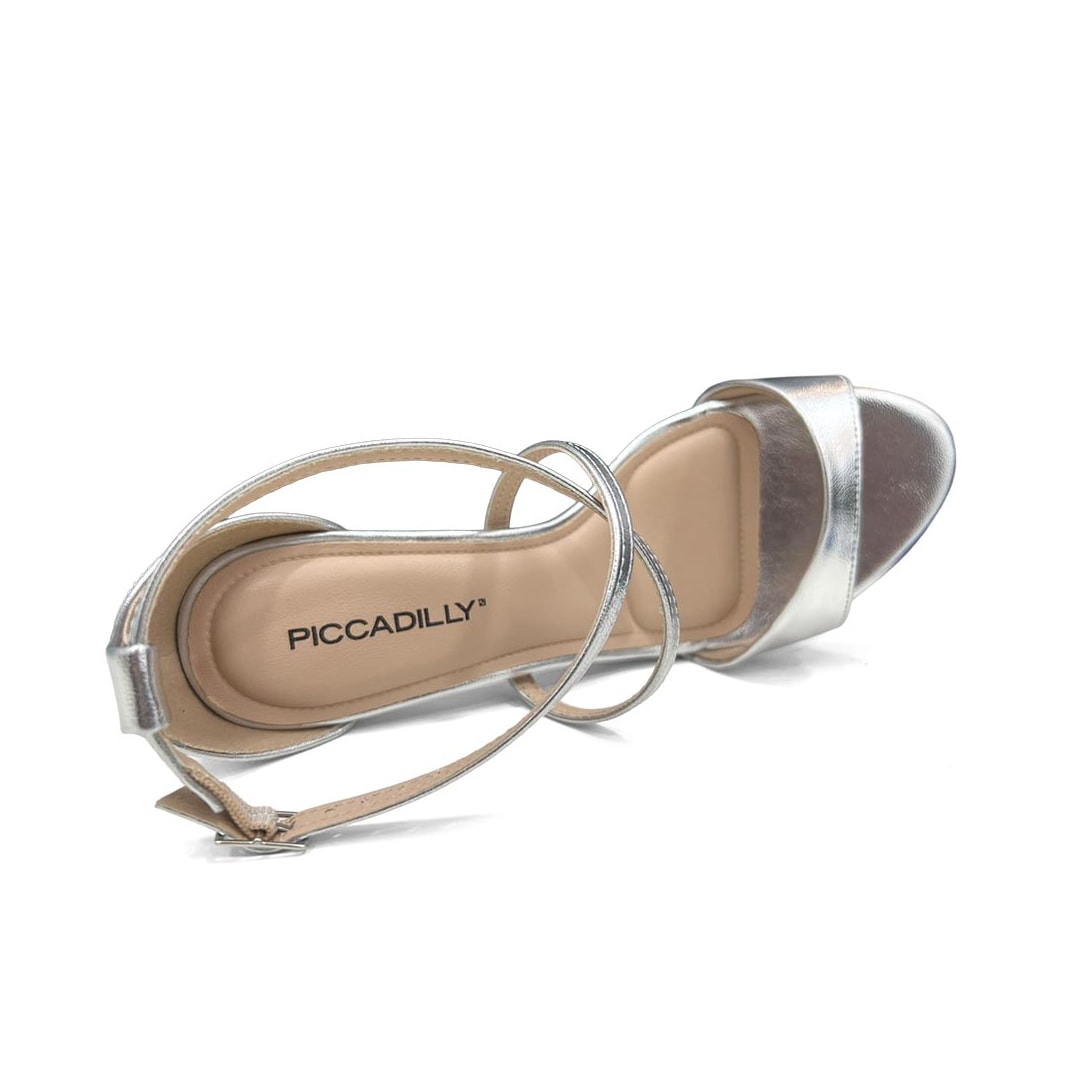 Sandália Piccadilly Salto Conforto 727066 Prata Sandália Piccadilly Salto Conforto 727066 Prata