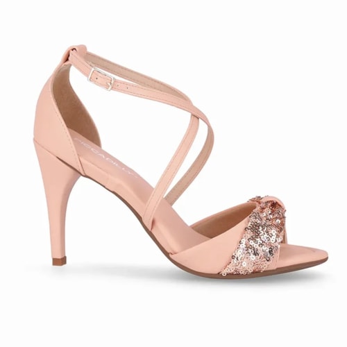 Detalhe - Sandália Piccadilly Salto Fino 727157 Rose