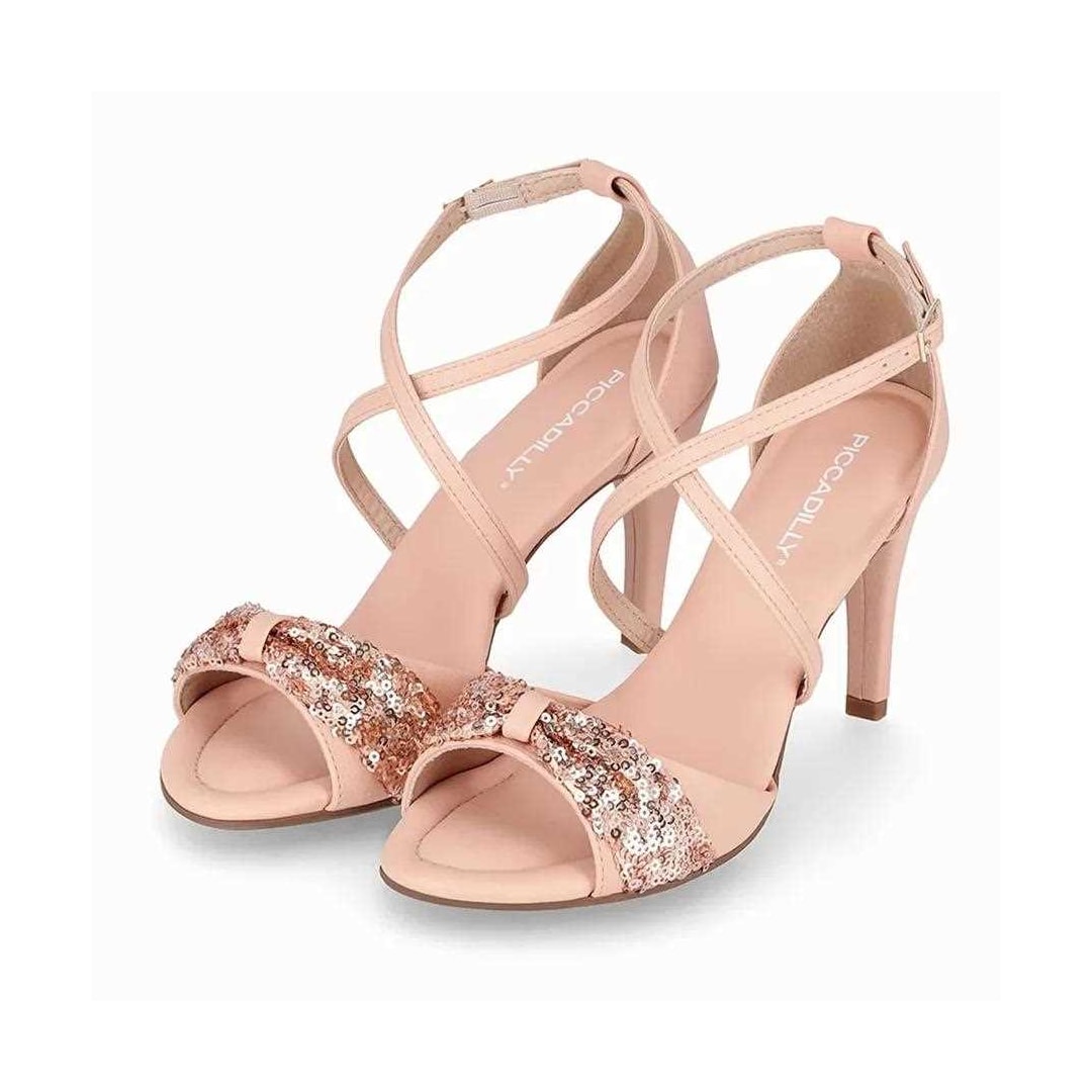 Sandália Piccadilly Salto Fino 727157 Rose Sandália Piccadilly Salto Fino 727157 Rose