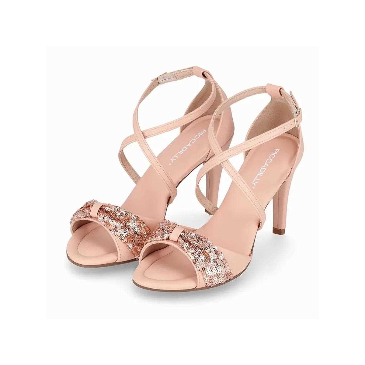 Sandália Piccadilly Salto Fino 727157 Rose Sandália Piccadilly Salto Fino 727157 Rose