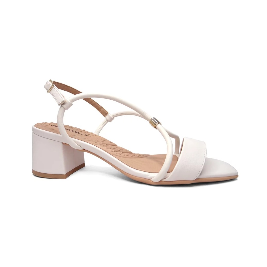 Sandália Piccadilly Salto Medio 588117 Branco