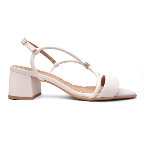 Detalhe - Sandália Piccadilly Salto Medio 588117 Branco