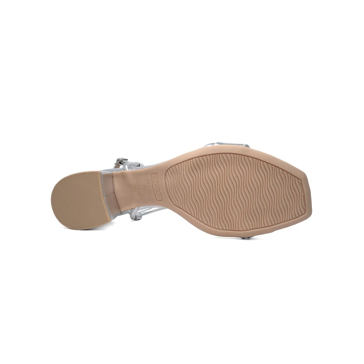 Sandália Piccadilly Salto Medio 588117 Prata Sandália Piccadilly Salto Medio 588117 Prata