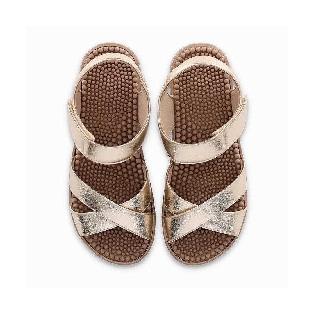 Sandália Piccadilly Spa Anabela 568061 Ouro